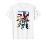Transformers 5th Birthday Optimus Prime And Bumblebee Poster T-Shirt
