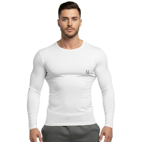 Image of Unbeatable Men's Full Sleeve Plain Athletic Fit Multi Sports Compression T-Shirt for Cycling and Gym