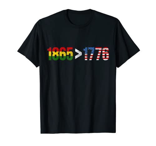 Giugno 1865 Africano Americano Black Pride Freedom Day Maglietta
