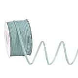 VATIN Valentine's Day Dusty Blue Velvet Ribbon, 1/8 Inch x 50 Yards - Thin Narrow Craft Ribbon for Christmas Gift Wrapping, Flower Bouquet, Tree Bows, DIY Holiday Decor