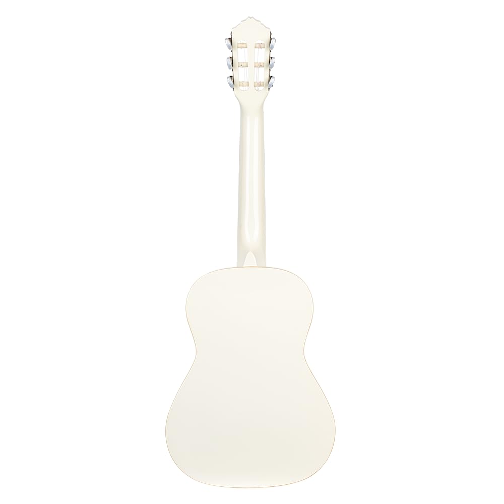 Ortega Guitars Chitarra Concerto Bianca Misura 1/2 - Serie Family - include Gig Bag - mogano/top in abete (R121-1/2WH)