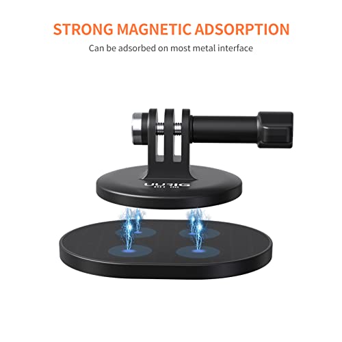 Mingzhe BH-06 Magnetic Sports Camera Neck Holder Mount Quick Release com Adaptador de Parafuso de 1/