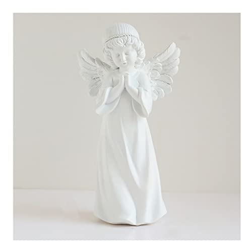 Statue ange résine ornement maison salon figurine artisanale