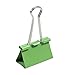 JAM PAPER Colorful Binder Clips - Large - 1 1/2 Inch (41 mm) - Green Binderclips - 12/Pack