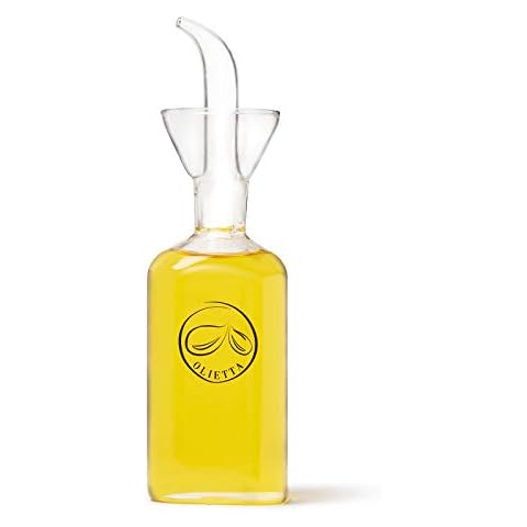 Olietta Glas Tropfsicherer, Auslaufsicherer Essig- Ölspender in Glasflasche Cover