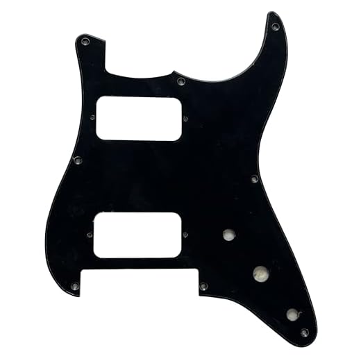 Piezas de guitarra para golpeador de guitarra Charvel SO CAL Style (1 capa, negro)