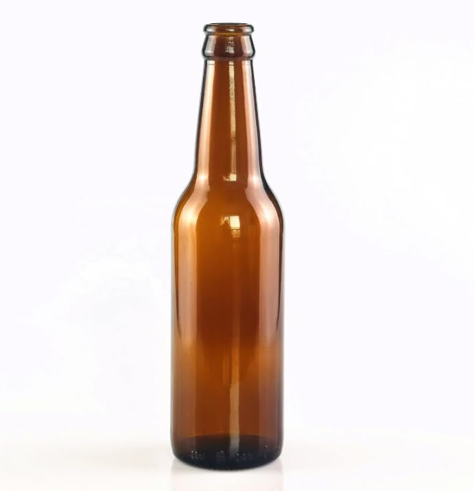 60 pz Bottiglie vuote di Birra da 33 cl riutilizzabili con Tappi Inclusi | Kit 60 Bottiglie e 200 Tappi per la Produzione di Birre Artigianali e travaso della Birra
