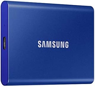 SAMSUNG T7 Portable SSD 1TB - Up to 1050MB/s - USB 3.2 External Solid State Drive, Blue (MU-PC1T0H/AM)
