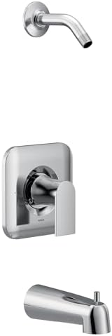 Moen T2473NH LX Genta Posi-Temp One-Handle Tub/Shower Trim Valve Without Showerhead, Chrome