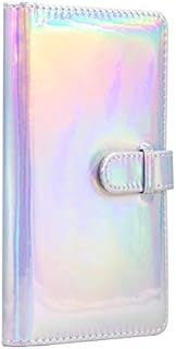 Amimy 96 Pockets Photo Album for Fujifilm Instax Mini 7s 8 8+ 9 25 50s 70 90, Polaroid Snap Zip Z2300 PIC-300 Film & Kodak Mini 3-Inch Film (Silver)