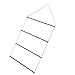 Depisuta Chair Blanket Rack, Adjustable Iron Blanket Holder 4 Layers Rack Hanging Horse Stand and Pads