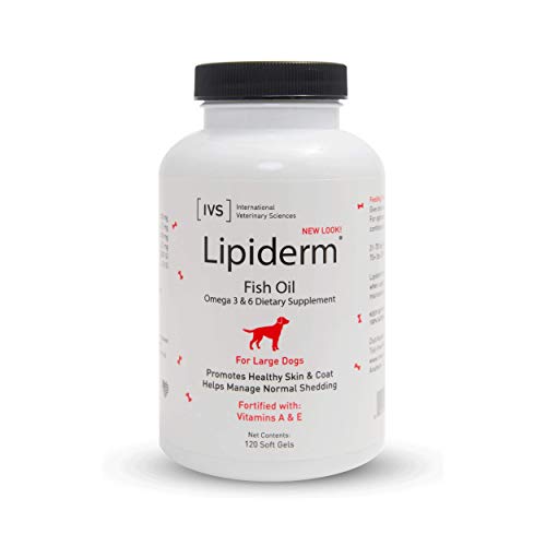 International Veterinary Sciences IVS Lipiderm Gel Cap Skin and Coat Fish Oil Omega