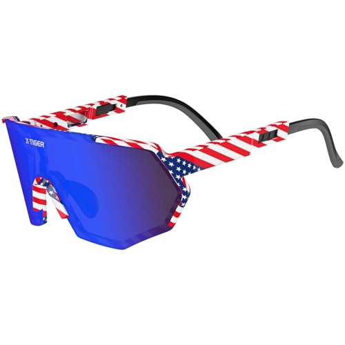 Image of X-TIGER Polarized Youth Baseball Sunglasses UV400 Kids Sunglasses Boys Girls 8-12 Youth for Softball Cycling Sports Glasses