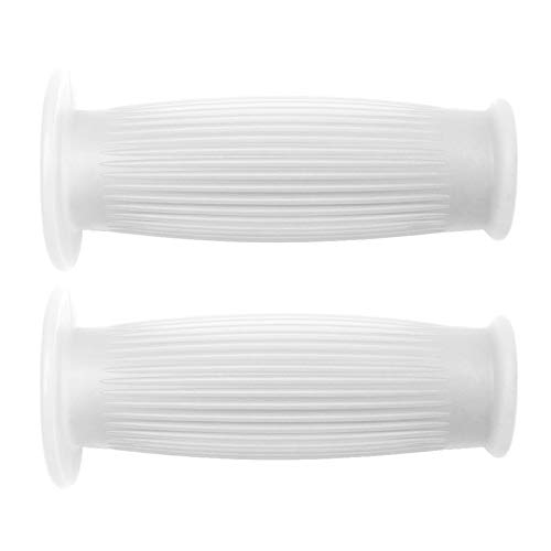 Poignée de moto 22mm 24mm universelle en silicone blanc pour guidon de Kawasaki et Yamaha