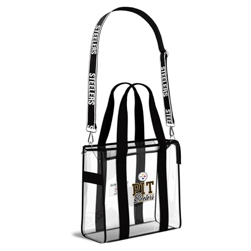 WEAR by Erin Andrews Pittsburgh Steelers Stadium Tote Bag with Team Color Trim