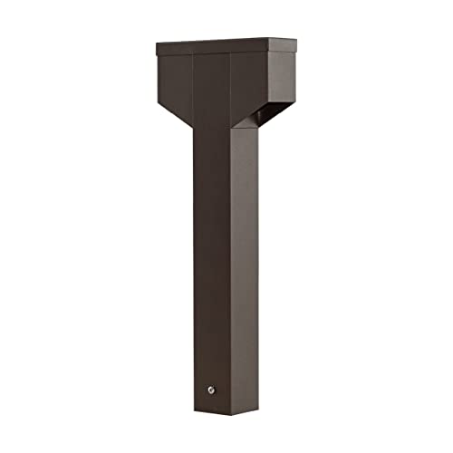 Poste Balizador Luminária Jardim 2 Focos P/ Gu10 Mr11 St2767 (MARROM)