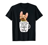 French Bulldog and Coffee Girl