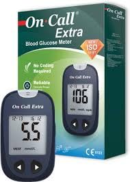 On Call Extra Blood Glucose Monitoring System (Glucometer Kit) | Blood Sugar Test Machine with Meter, Lancing Device, 10 Lancets, Carry Case & User Manual | Fast & Accurate Blood Glucose Monitoring for Home Use-image-11