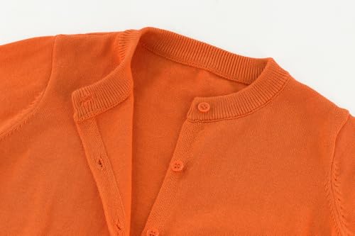 Little Kid Girls Cardigan Sweaters School Uniforms Cotton Crew Neck Knit Sweater Toddler 4Years -14 Years2