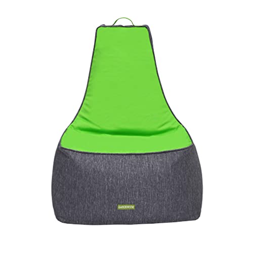 Gardenista Puff Gigante con Respaldo Alto para Adultos, 90x65x90 Puff Sillon, Resistente al Agua Bean Bag Chair, Comodo Puff Gamer, Sofa Puff con Relleno Incluido (Verde)