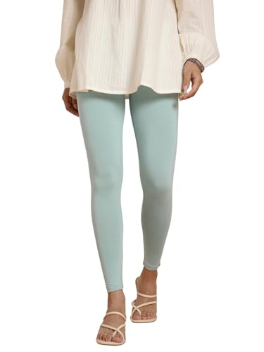 Image of TWIN BIRDS Women Viscose Ankle Leggings | Stretchable Kurti Wear Bottom