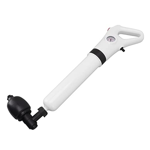 Image of Electric Toilet Plunger, Manual Dredge Plumbing Tool Toilet Plunger Pneumatic Drain Dredger Manual Dredging Tool for Bathroom Plumbing Washing Basin