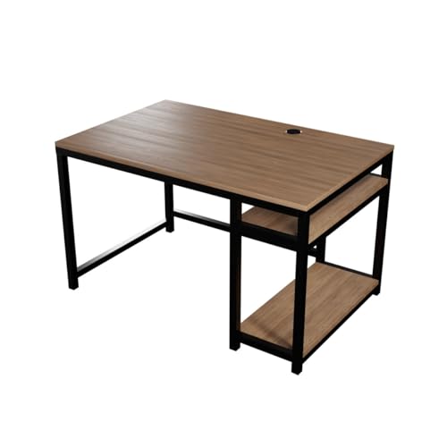 Image of Riyan Luxiwood Carter Computer Table with or Without Keyboard Tray I Made MDF I Large Study Table Size 120x60x75 Cm (Without Keyboard Tray, Beige)