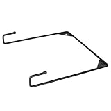 Milltown Merchants Metal Display Stand - Wall Mounted Decorative Plate Holder - Versatile Hanger Stand - Black (1 Pack, X-Large)
