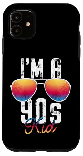 90�N��p�[�e�B�[�A�E�g�t�B�b�g "I'm a 90s Kid" ���g���J���[�T���O���X �X�}�z�P�[�X iPhone 11 �p