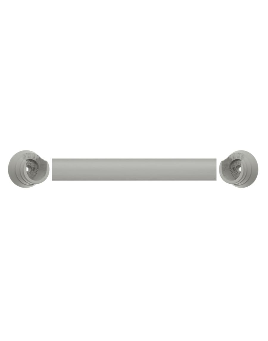 Romantica Eyelet Recess Curtain pole, 28mm, 150 cm Pebble