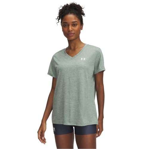 Image of Under Armour Women's Tech Twist V Neck Short Sleeve T-Shirt