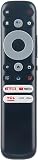 RC902N FMR1 Amtone Replacement Voice Remote Control Applicable for TCL S546 R646 Mini-LED QLED 4K UHD Smart TVs 55R646 65R646 75R646 75S546 65S546 55S546 50S546 85S446 75S446 43S446 50S446 55S446