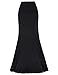 Victorian Steampunk Mermaid Skirt for Women Corset High Waist Long Maxi Skirt M Black