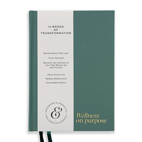 Paper & Progress Wellness Journal – 12-Week Fitness & Self Care Journal for Women | Daily Habit Tracker, Meal Planner, Workout Log, Weekly Reflections & Mindset Coaching Prompts