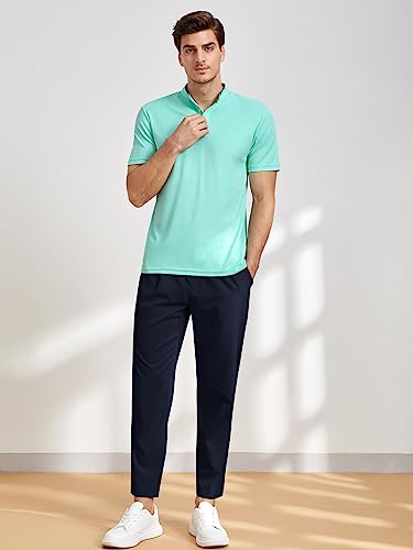 Image of Paralians Men's Regular Fit Solid Pattern Polyester Blend Track Pants with Ankle Length and Drawstring Closure Type |men Track Pants trousers