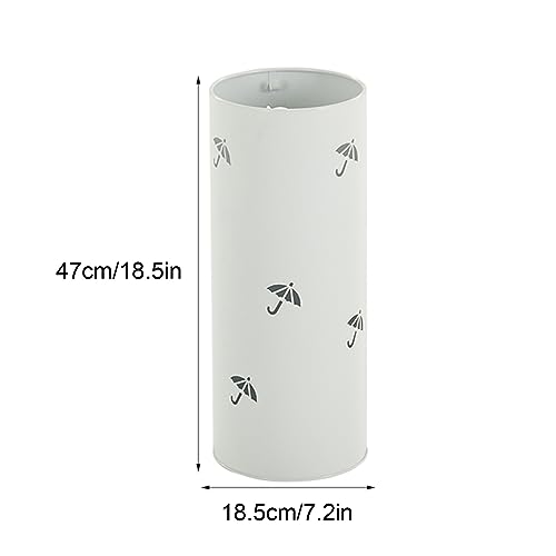 Porte-parapluie rond blanc anti-gouttes pour sol propre - 3
