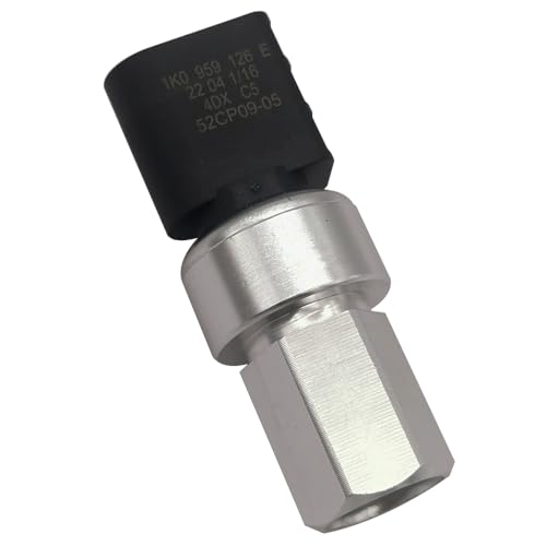 Amrxuts 1K0959126E Air Conditioning Pressure Switch compatible with Au-di A1 A3 Q3 Q7 TT compatible with Se-at Alhambra Altea Cordoba Ibiza Leon compatible with Go-lf Jetta Pas-sat Po-lo Caddy CC Eos
