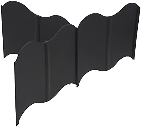 Black plastic garden edging that transforms your outdoor space in style 8 Orgrimmar 20 ft Garden Edging 40PCS Interlocking Landscaping Edging Kit, Plastic No-Dig Pound-in Garden Edge(20