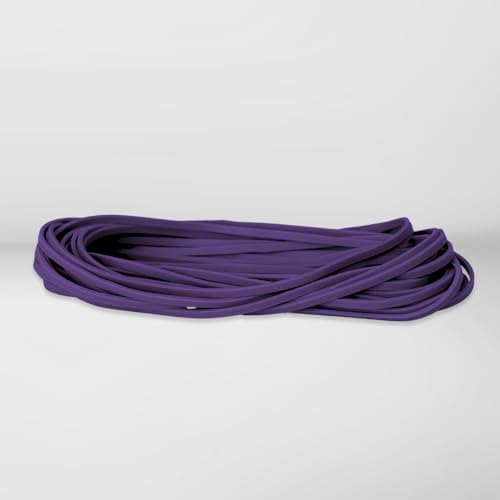 Long Rubber Bands, PURPLE, 7” Inches x 1/8” Inch, Trash Can Rubber Bands, Strong Elastic Bands, Many Color Options, Giant Rubber Bands – 7” x 1/8” – Purple - 20 Bands