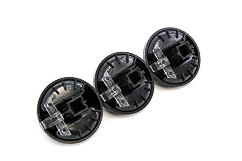 Set Of 3 - Compatible With Toyota Tundra Truck 2000-2006 Control Knobs Dials Heater Ac Or Fan Replacement Full Air Conditioner #TOP3