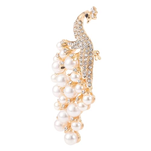 Broche perle et strass élégante pour mariage et banquet chic