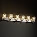 Justice Design Group GLA-8926-16-CLRT-MBLK 6 Light Veneto Luce