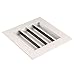 9.8 x 9.8 inch Shed Vent Square Louver Vent Grille Shed Roof Vent, Aluminum Alloy Gable Vent Waterproof Wall Vent Rainproof Air Vents Cover for Ceiling Wall Houses Attics