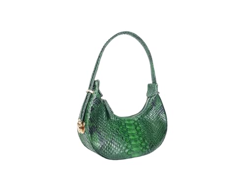 Daulay Store Snakeskin Half Moon Shoulder Bag3