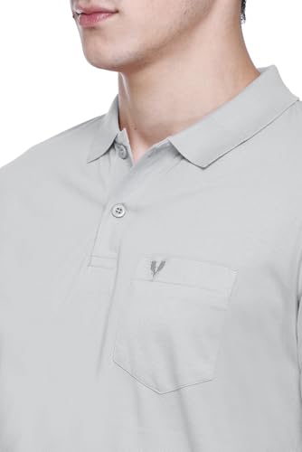 Image of Polo Full Sleeve t Shirt for Men Cotton with Pocket and Collar - Regular Fit Tshirt