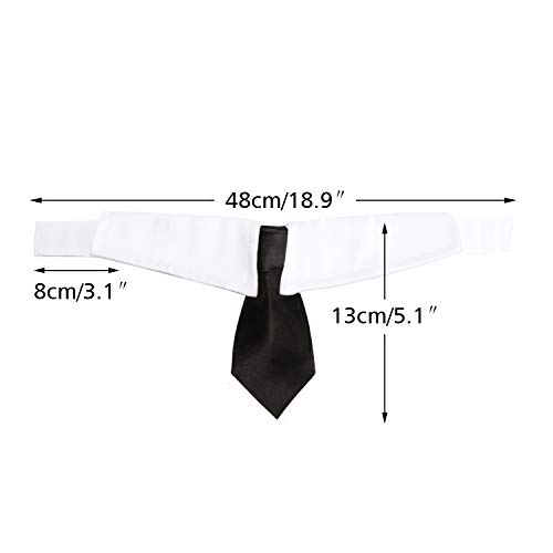 Segarty Dog Necktie, Dog Tie Collar for Medium and Large Dogs, Adjustable Formal Collar Neck Tie for Dogs and Cats Tuxedo Outfits, Birthday Party Gift, Wedding, Business, Photo Wearing