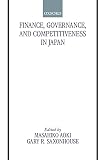 Finance, Governance, and Competitiveness in Japan (Japan Business and Economics Series)