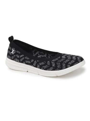 Image of Carlton London Women's Breathable Lightweight Everyday Patterned Ballet Flat