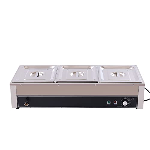 Food Warmer Stainless Steel Chafer Chafing Dishes Buffet Set Rectangular Buffet Stove Buffet Warmer Sets for Home and Restaurant Use (19.5L)