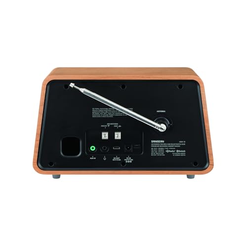 Sangean HDR-19 HD Radio/AM/FM-RDS/Bluetooth/AUX Premium Wooden Cabinet Radio